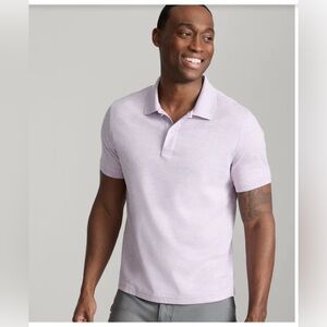 Men's Untuckit Light Purple Polo Cotton Shirt